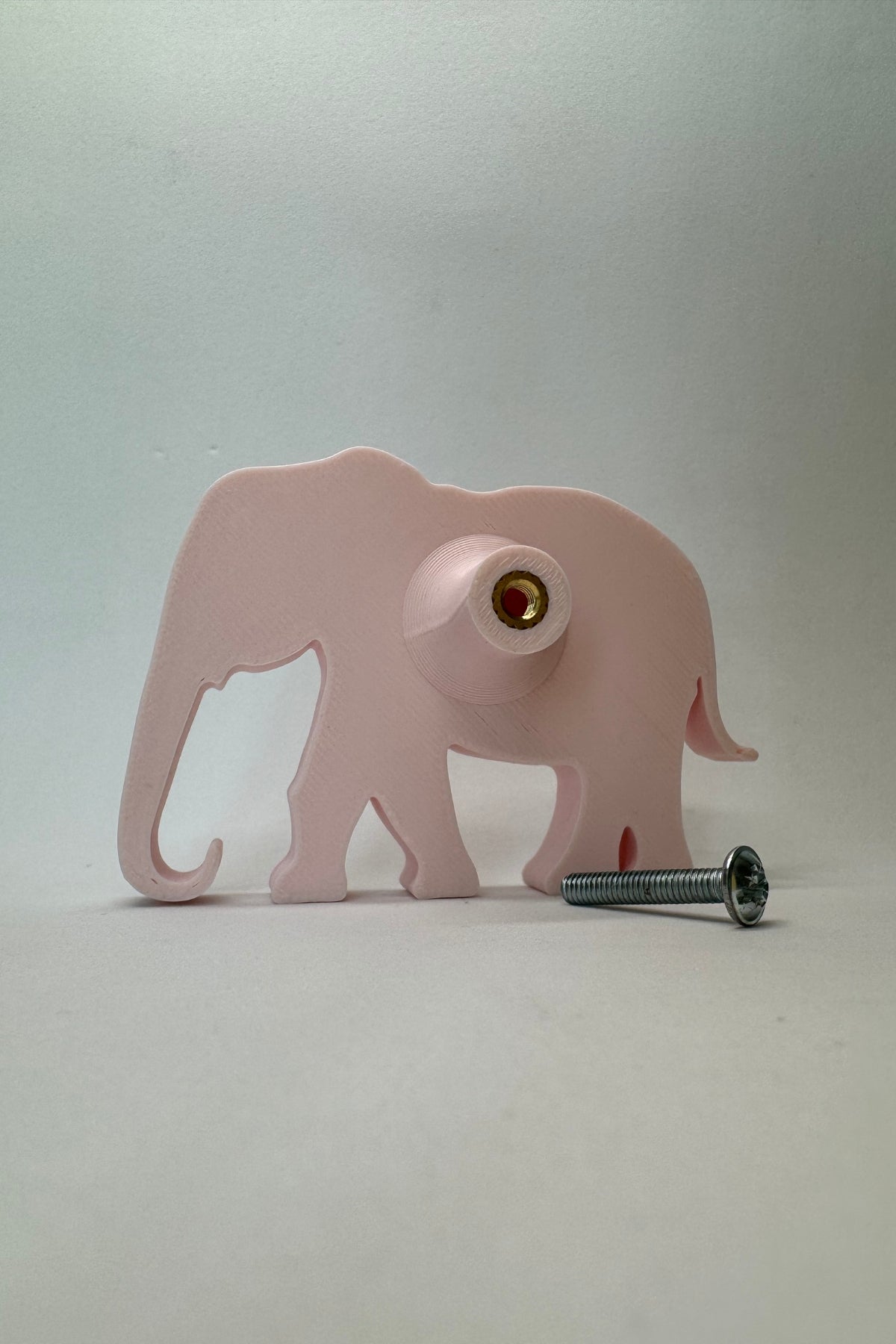 Pembe Fil Dolap Kulpu - Çocuk Odası, Mutfak ve Banyo İçin Modern, Şık ve Dayanıklı Mobilya Kulp