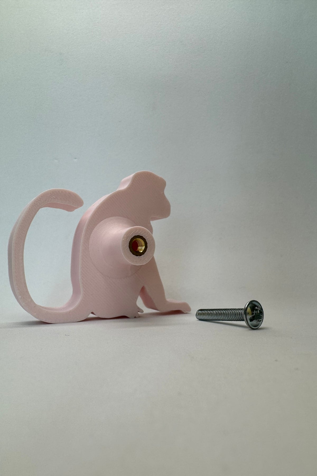 Pembe Maymun Dolap Kulpu - Çocuk Odası, Mutfak ve Banyo İçin Modern, Şık ve Dayanıklı Mobilya Kulp