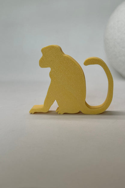 Sarı Maymun Dolap Kulpu - Çocuk Odası, Mutfak ve Banyo İçin Modern, Şık ve Dayanıklı Mobilya Kulp