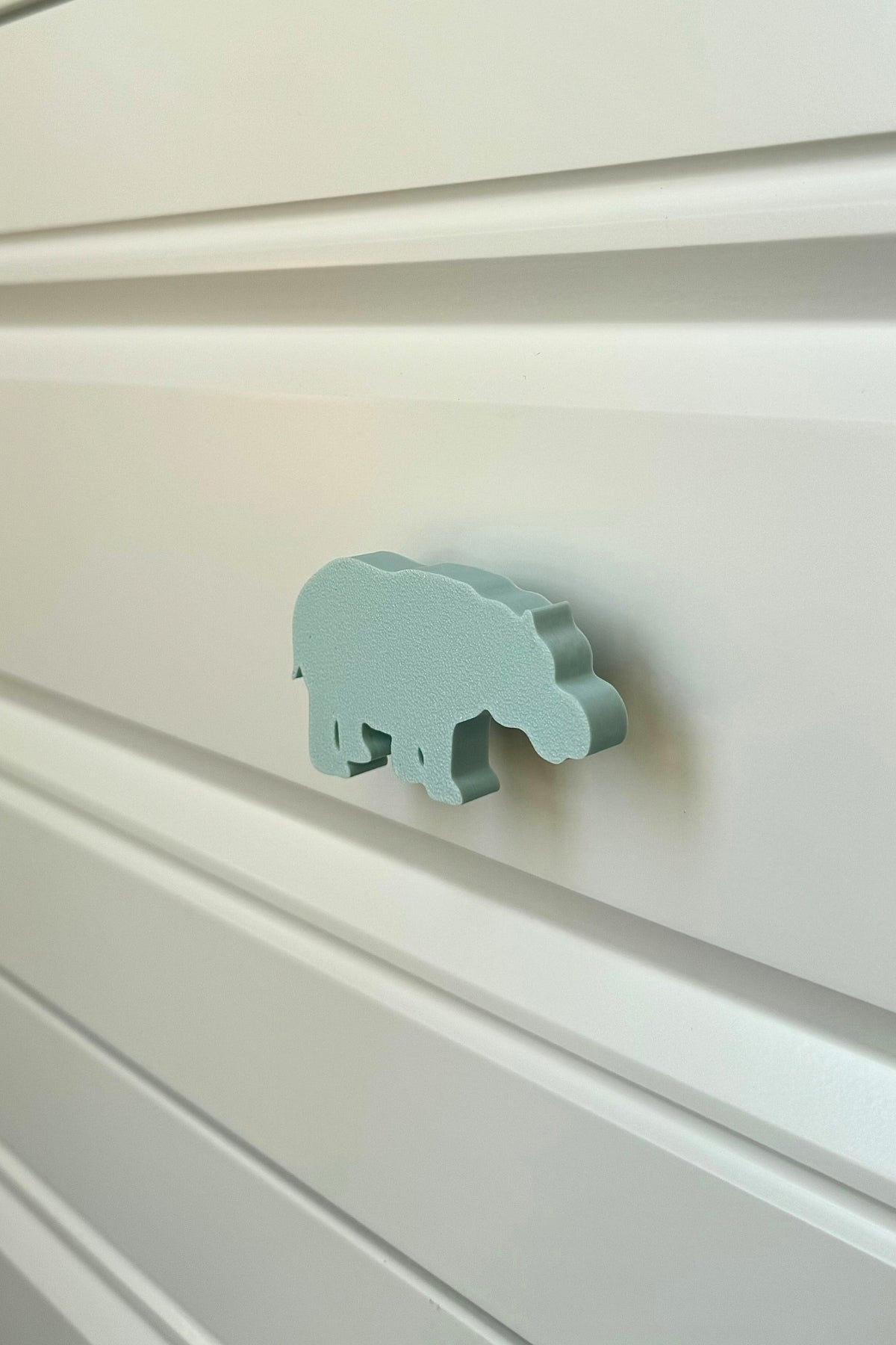 Mavi Hipopotam Dolap Kulpu - Çocuk Odası, Mutfak ve Banyo İçin Modern, Şık ve Dayanıklı Mobilya Kulp