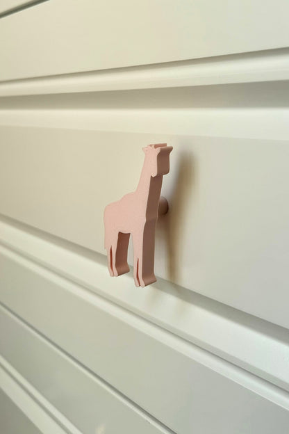 Pembe Zürafa Dolap Kulpu - Çocuk Odası, Mutfak ve Banyo İçin Modern, Şık ve Dayanıklı Mobilya Kulp