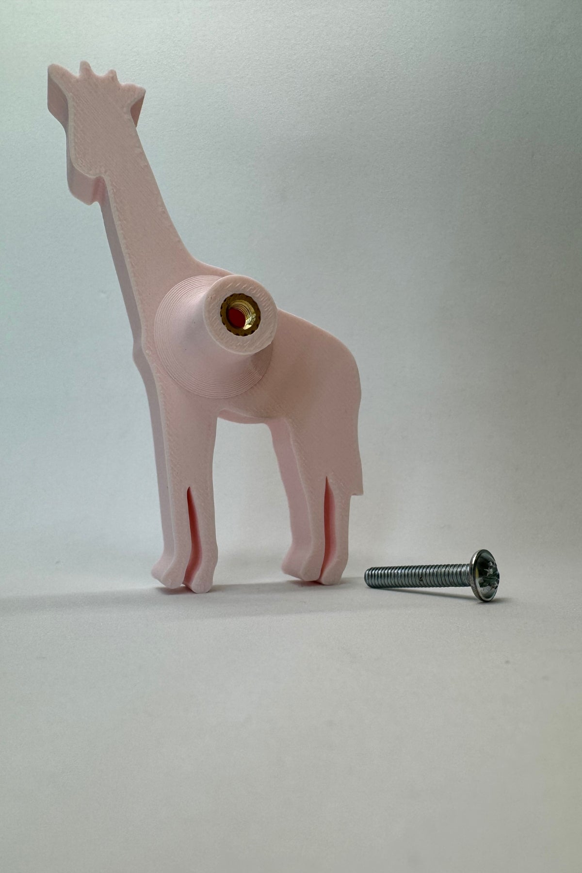 Pembe Zürafa Dolap Kulpu - Çocuk Odası, Mutfak ve Banyo İçin Modern, Şık ve Dayanıklı Mobilya Kulp